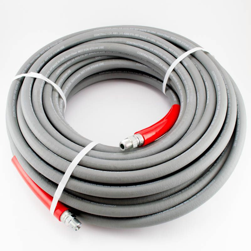 4000 PSI GRAY HIGH PRESSURE WASH HOSE by CONTINENTAL – North American Pressure  Wash Outlet