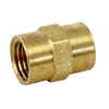 BRASS HEX COUPLER 3/8 FPT X 1/4 FPT (2105)