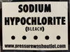 Sodium Hypochlorite Sticker