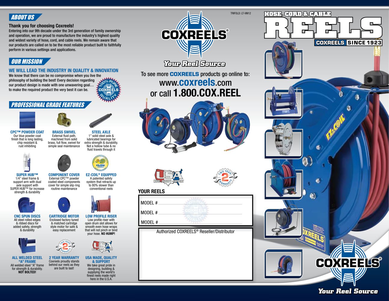 HOSE REELS by COXREELS – North American Pressure Wash Outlet